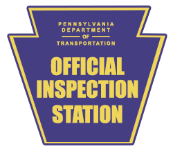 PA State Emmisions Inspection sign